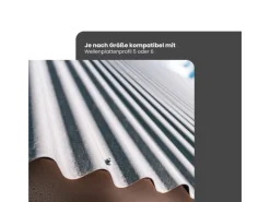 DAPRONA Traufenbelüftungsprofil Wellenförmig 105cm PVC