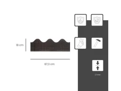DAPRONA Traufenbelüftungsprofil Wellenförmig 105cm PVC