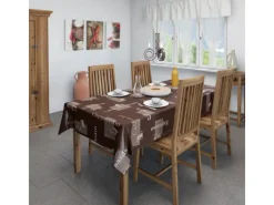 d-c-fix Tischdecke Cappuccino Schoko 150 x 250 cm oval