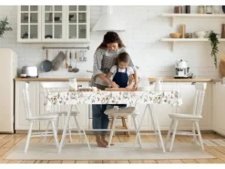 d-c-fix Tischdecke Whisper Flower Blütenmuster 150 cm x 220 cm