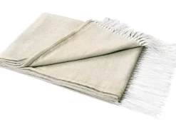 Best Decke mit Fransen 120 cm x 160 cm Beige Beige colored