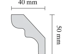 Decorate Zierprofil-Set XZL06 Weiß 12 x 2 m