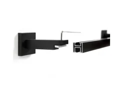 Deco-Raum Gardinenschiene nach Maß 1-Lauf Cube Schwarz 570cm