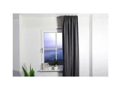 Best Deco-Raum Gardinenschiene nach Maß 1-Lauf Deckenmontage Minimal 70cm Weiß