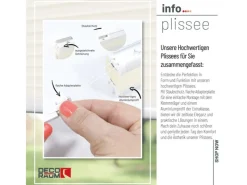 Discount Deco-Raum Plissee Basic ohne Bohren 80x210cm Blickdicht Klemmfix Vanille