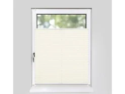 Discount Deco-Raum Plissee Basic ohne Bohren 80x210cm Blickdicht Klemmfix Vanille