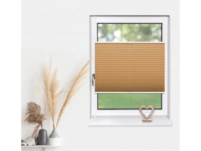 Deco-Raum Plissee Basic ohne Bohren 90x150cm Blickdicht Klemmfix