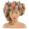 Best Deko-Aufsteller Ladykopf Pfirsich-Motiv Polyresin 23 cm Apricot