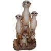 Clearance Dekofigur Erdmännchen-Familie 39 cm