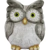 Dekofigur Eule Grau-Braun 10 cm x 7 cm x 3 cm