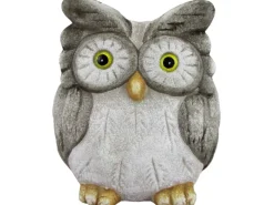 Dekofigur Eule Grau-Braun 10 cm x 7 cm x 3 cm