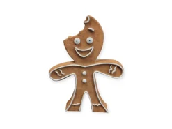 Dekofigur Pfefferkuchenmann angebissen 37 cm
