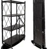 Online deluxe4home Klappbares Regal mit 4 Etagen 72x34x127 cm