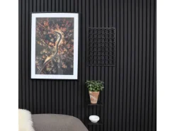 Hot Denpanels Doppelregal für Akustikpaneel inkl. Schrauben 15 cm x 16,3 cm Schwarz