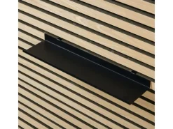 New Denpanels Regal schwarz für Akustikpaneel 40 cm inkl. Schrauben