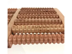 Clearance Dewello Hochwertiger Fussroller Fussmassage Stressreduzierung Entspannung Holz 2 X 6 Rollen Über 1000 Massagenoppen