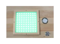 Best Dewello Infrarotkabine Sauna Pierson 135cm x 105cm 2 Personen Vollspektrum & Karbonstrahler Hemlock Tannenholz