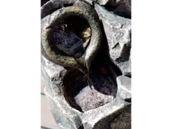 Dobar Design-Zimmerbrunnen Polyresin in Felsen-Optik Grau