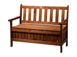 Dobar Gartenbank 2-Sitzer Kiefernholz geölt Braun 89 x 115 x 58 cm FSC®