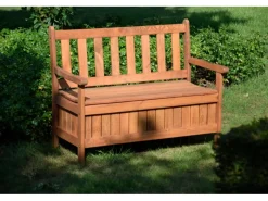 Dobar Gartenbank 2-Sitzer Kiefernholz geölt Braun 89 x 115 x 58 cm FSC®