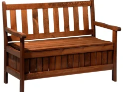 Dobar Gartenbank 2-Sitzer Kiefernholz geölt Braun 89 x 115 x 58 cm FSC®