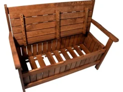 Dobar Gartenbank 2-Sitzer Kiefernholz geölt Braun 89 x 115 x 58 cm FSC®