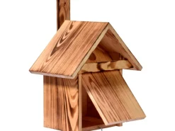 Dobar Geflammter Nistkasten mit Anflugleiste 23,5 cm x 17,5 cm x 33 cm Kiefer