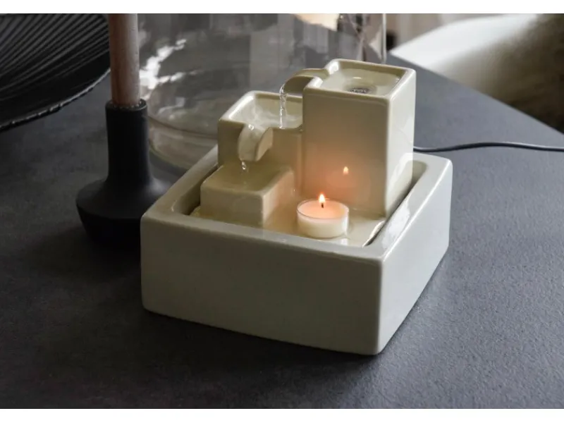 Dobar Indoor-Brunnen Etagère 16,5 cm x 19 cm x 19 cm