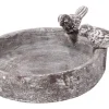 Clearance Dobar Klassische Vogeltränke Pool-Oase 18 cm x 18 cm x 4,5 cm Grau