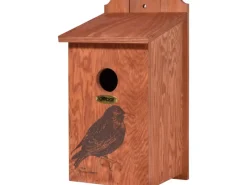 Best Dobar Nistkasten mit Siebdruckmotiv Star Ø 45 mm 19 x 20 x 38 cm Kiefer FSC®