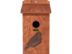 Best Dobar Nistkasten mit Siebdruckmotiv Star Ø 45 mm 19 x 20 x 38 cm Kiefer FSC®