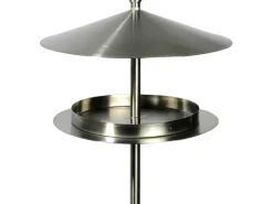 Hot Dobar Rundes Design-Futterhaus Edelstahl mit Ständer