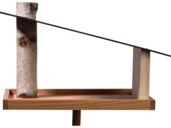 Clearance Dobar Vogelfutterhaus Futura mit Futterstation für Wildvögel 24 cm x 22 cm Holz