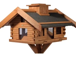 Outlet Dobar Vogelhaus Blockhaus Gipfel 84 cm x 78 cm x 53 cm Kiefer Braun FSC®