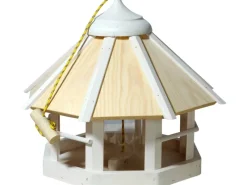 Dobar Vogelhaus Camouflage 8-Eckig mit Futtersilo Hängend FSC®