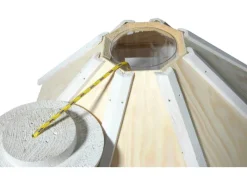 Dobar Vogelhaus Camouflage 8-Eckig mit Futtersilo Hängend FSC®