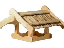 New Dobar Vogelhaus Kunoy mit Schilfdach für Ständer FSC®