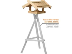 New Dobar Vogelhaus Kunoy mit Schilfdach für Ständer FSC®