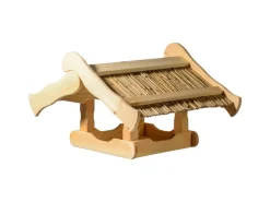 New Dobar Vogelhaus Kunoy mit Schilfdach für Ständer FSC®