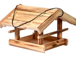 Dobar Vogelhaus Quemado 30 x 34,5 x 22,5 cm Kiefer geflammt FSC®