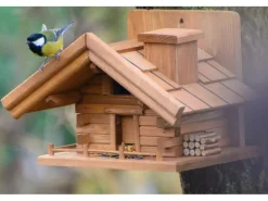 Best Dobar Vogelhaus St. Moritz im Berghütten-Design 33 x 24,5 x 21 cm Braun FSC®