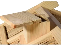 Dobar Vogelhaus Trollanes mit Schilfdach zum Aufstellen 50 cm x 43 cm x 29 cm