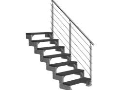 Online Dolle Außentreppe Gardentop 7 TRIMAX-Stufen 80 cm + Geländer Anthrazit