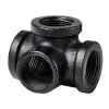 Outlet Dolle Eckverbinder für Pipe-Regalsystem 4 x 20 mm (3/4") Schwarz Matt