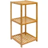 Best DuneDesign Badezimmer-Regal 83 x 38 x 40 cm mit 3 Fächern aus Bambus