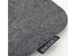 DuneDesign Eckiges Sitzkissen aus Filz 35 x 35 cm 30 mm Stark in Grau