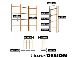 DuneDesign Raumteiler Holz zum Befüllen 180 x 180 cm