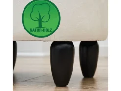 DuneDesign Rentier Spielzeug Hocker mit Stauraum 57 x 31 x 55 cm Beige