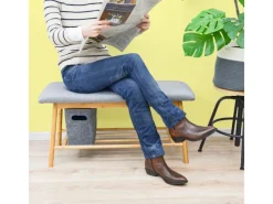 DuneDesign Toilettenpapier Aufbewahrungs Box aus Filz für 4 Klopapier Rollen