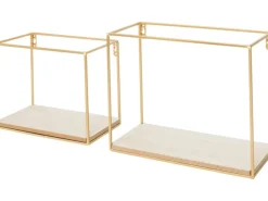 Sale Duraline Dekoregal 2er-Set Stahl Messing